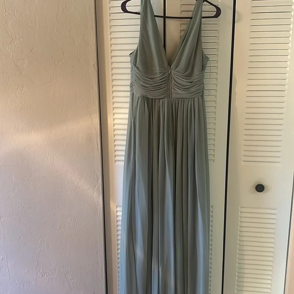 Birdy Grey Sage green chiffon dress. Can be used as a maternity dress. - Picture 2 of 2
